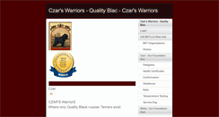 Desktop Screenshot of czarswarriors.com